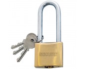 Long Shackle Brass Padlock 50mm